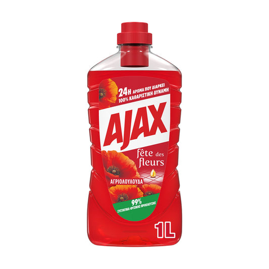 Ajax Floor Cleaning Liquid Wildflowers 1lt 12t (8718951347533)