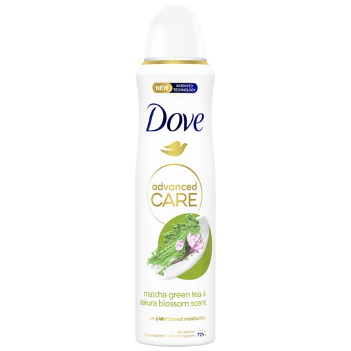 Dove Matcha Green Tea Invisible Advanced Care Αποσμητικό 48h σε Spray 150ml 6τ (8720181291647)