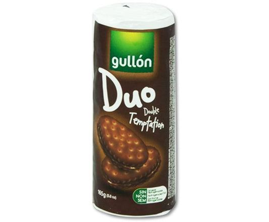 Gullon Μπισκότα Duo Σοκολάτα Double 165gr 24τ (8410376048230)