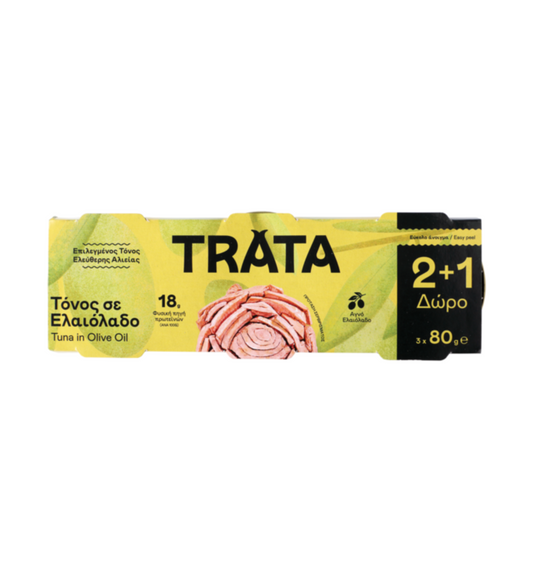 Trata Tuna in Olive Oil 80gr 2+1 16s (5201340800496)
