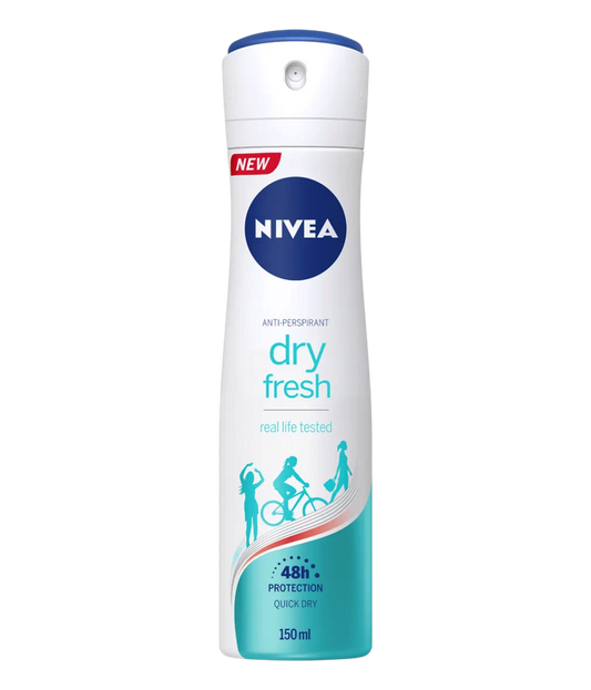 Nivea Dry Fresh/Active Antibacterial Αποσμητικό 48h σε Spray 150ml 6τ (5900017061443)