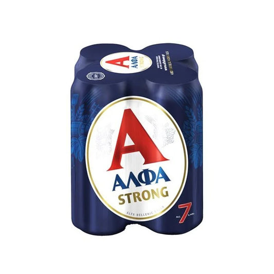 Άλφα μπύρα Strong Κουτί 4*500ml 6σ (5201261031917)