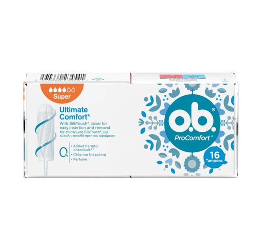 OB ProComfort SilkTouch Tampons for Increased Flow 16pcs 24t (3574660234541)