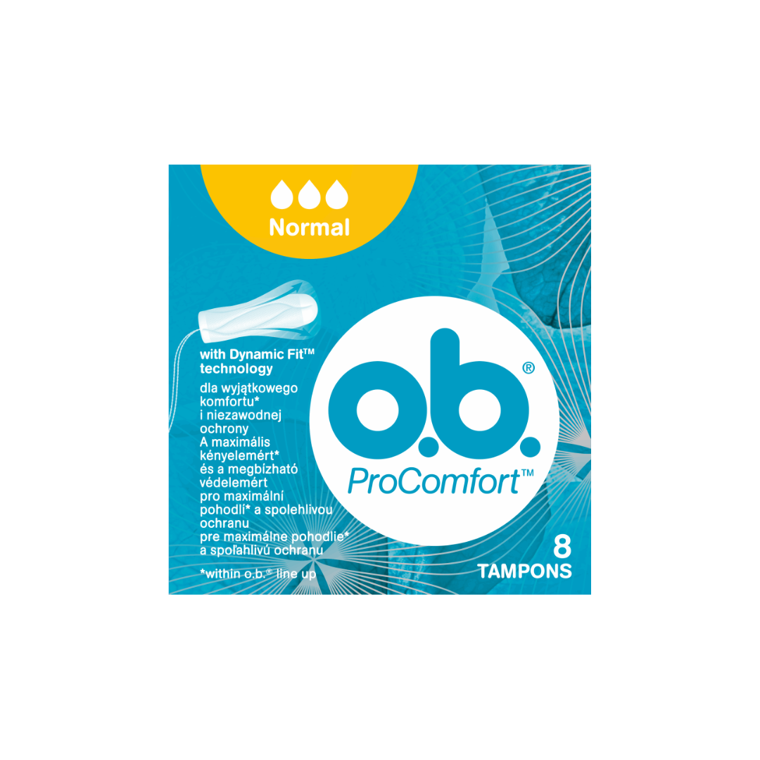 O.B. Ταμπόν ProComfort Normal για Κανονική Ροή 8τμχ 24τ (3574660234480)