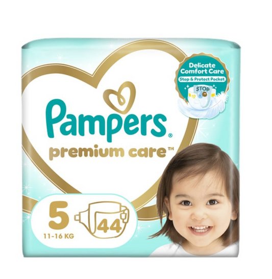 PAMPERS ΠΑΝΕΣ PREMIUM CARE No5 11-16KG 44Τ 2τ (4015400278870)