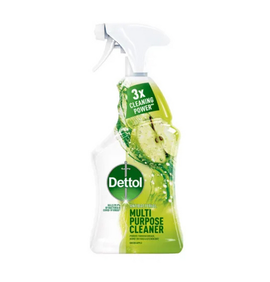Dettol Power &amp; Fresh Advance General Purpose Cleaning Spray with Disinfectant Action Green Apple 500ml 6t (5011417540879)