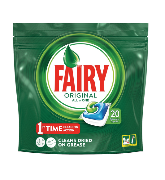 Fairy Original All in One 20 Dishwasher Capsules 5t (8001841966045)