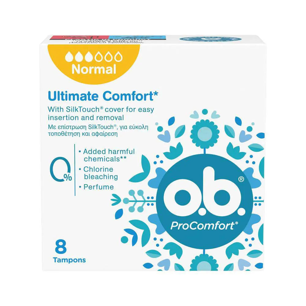 O.B. Ταμπόν ProComfort Normal για Κανονική Ροή 8τμχ 24τ (3574660234480)