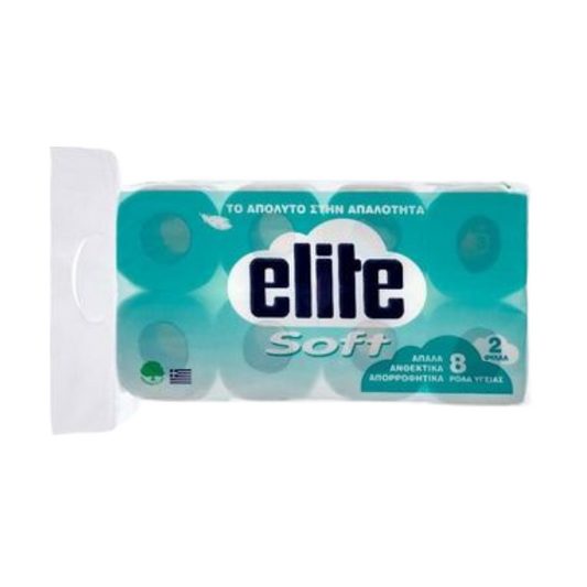 Χαρτί Υγείας Elite Soft 8 Ρολά 2 Φύλλων 63gr 9τ (5201521010447)