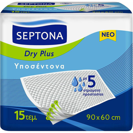 Septona Incontinence Dry Plus 60 x 90cm 15pcs 6t (5201410890235)