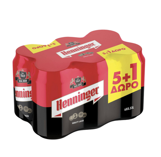 HENNINGER ΚΟΥΤΙ 6*330ML (5+1)Δ 4τ (5201309101916)