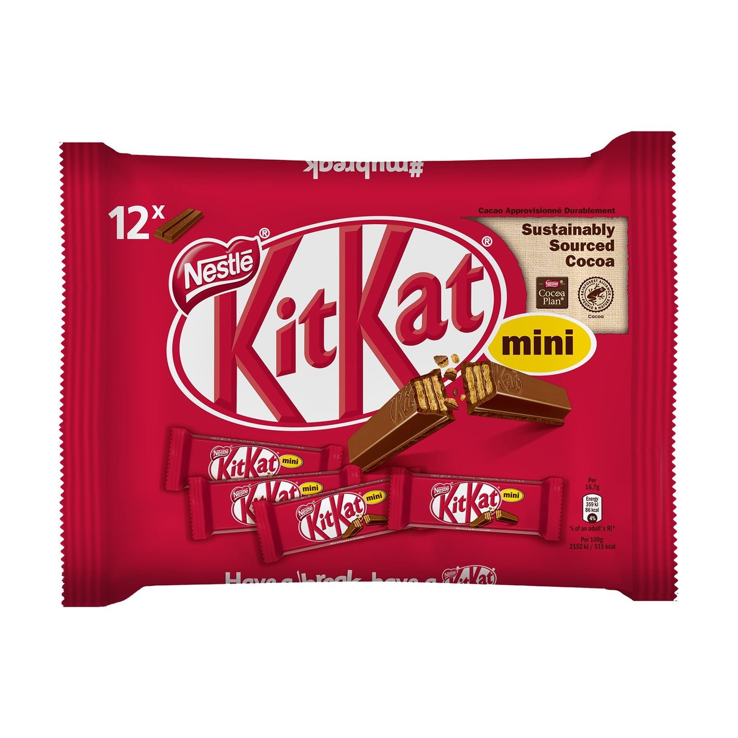 Σοκολατάκια Kit Kat Mini Bag Γκοφρέτα Γάλακτος 200gr (5000189974579)