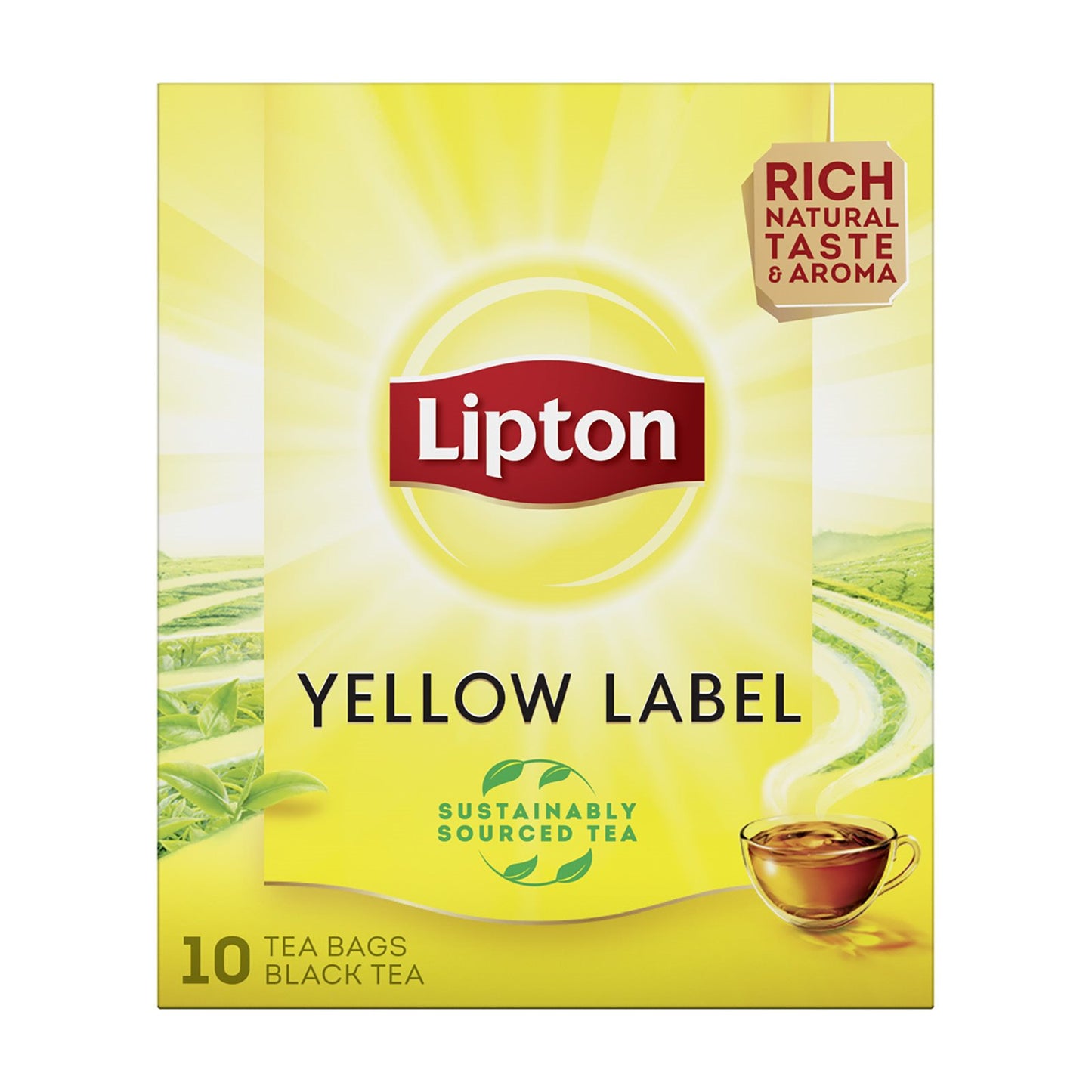 Lipton Black Tea Yellow Label 10 Sachets 15gr (8000990100003)