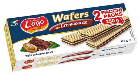 Lago Cocoa Wafer 125grx2 20t (8004800001719)