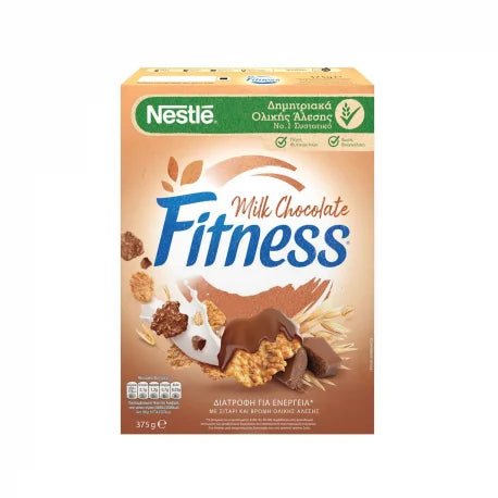 Nestle Fitness Whole Grain Cereal Milk Chocolate 375gr 16t (3387390326468)