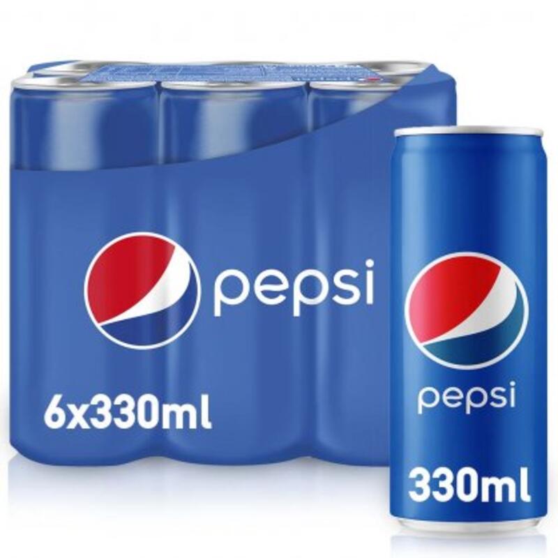 Pepsi Can Regular Cola with Carbonated 6x330ml 4s (5201156039721)