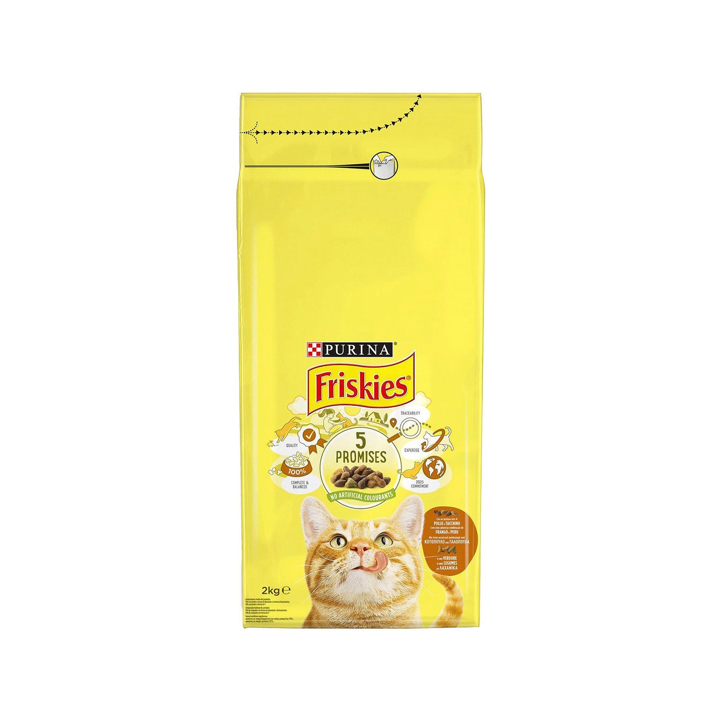 Friskies Ξηρά Τροφή με Κοτόπουλο/Πάπια/Γαλοπούλα 2kg 6τ (3010470150119)