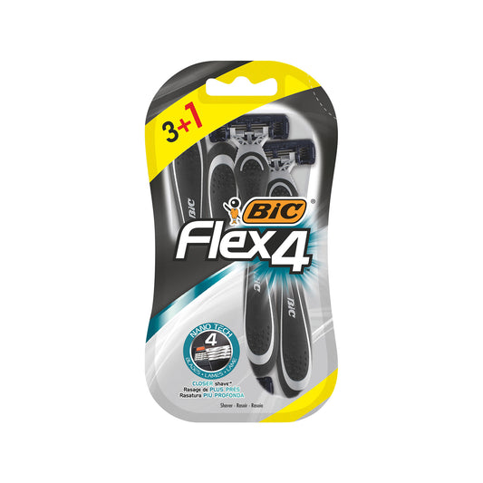 Bic Flex 4 Ξυραφάκια Αντρικά 3 + 1Δ (3086123220621)
