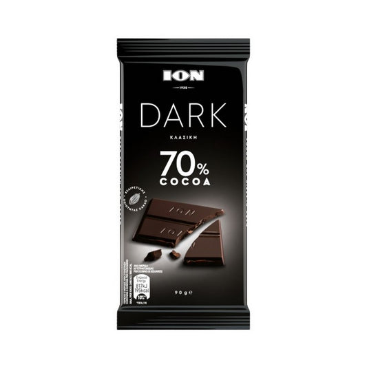 ΙΟΝ ΣΟΚΟΛΑΤΑ DARK 70% ΚΑΚΑΟ 90ΓΡ (Σ10) (5201127030245)