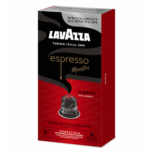 Lavazza Κάψουλες Espresso Maestro Classico Συμβατές με Μηχανή Nespresso 10caps 10τ (8000070053625)