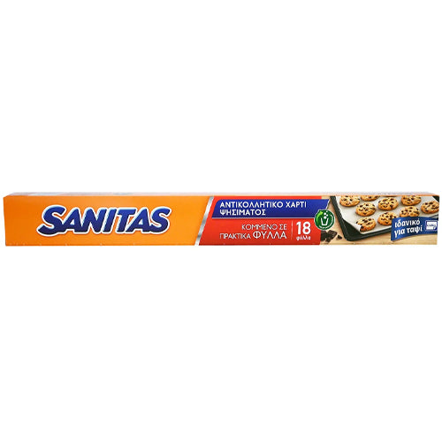 Sanitas Αντικολλητικό Χαρτί 18 Φύλλα 24τ (5201314006947)