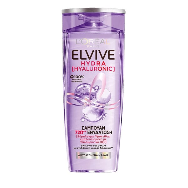 Elvive Hydra Hyaluronic Σαμπουάν Μαλλιών 300ml 6τ (3600524029906)