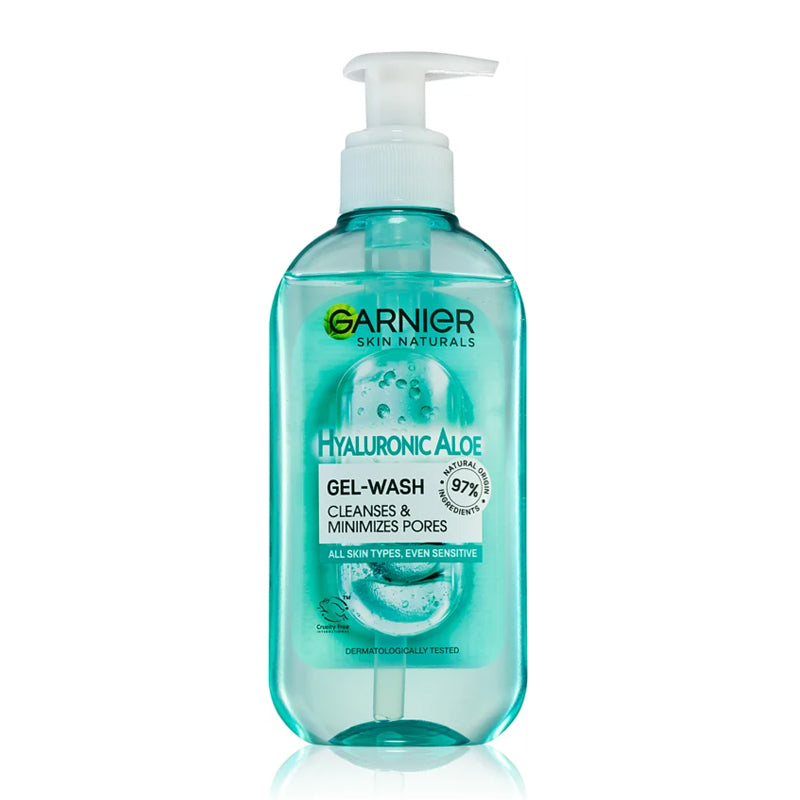 Garnier Gel Καθαριστικό Προσώπου Skin Naturals Hyaluronic Aloe 200ml (3600542328722)