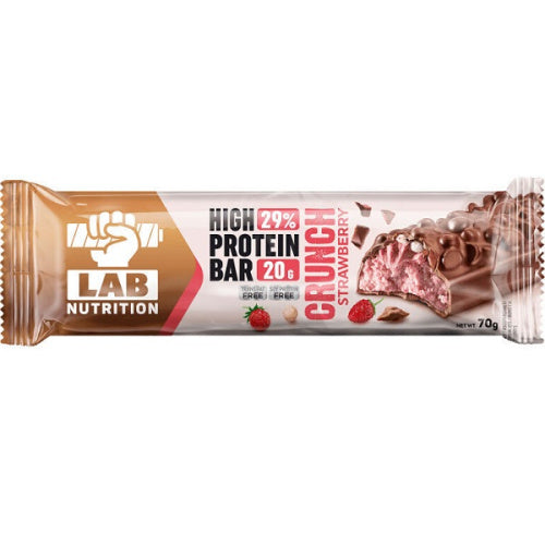 LAB NUTRITION High Protein Crunch Bar 29% Strawberry 70gr (3800501538968)
