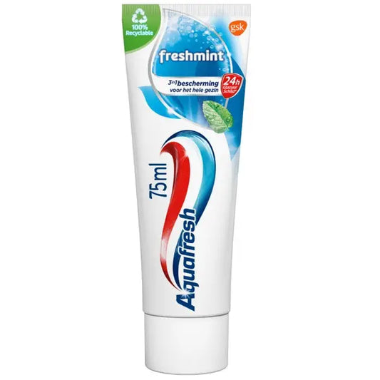 Aquafresh Toothpaste Triple Protection for Plaque &amp; Toothache Fresh &amp; Minty 75ml (5054563093905)
