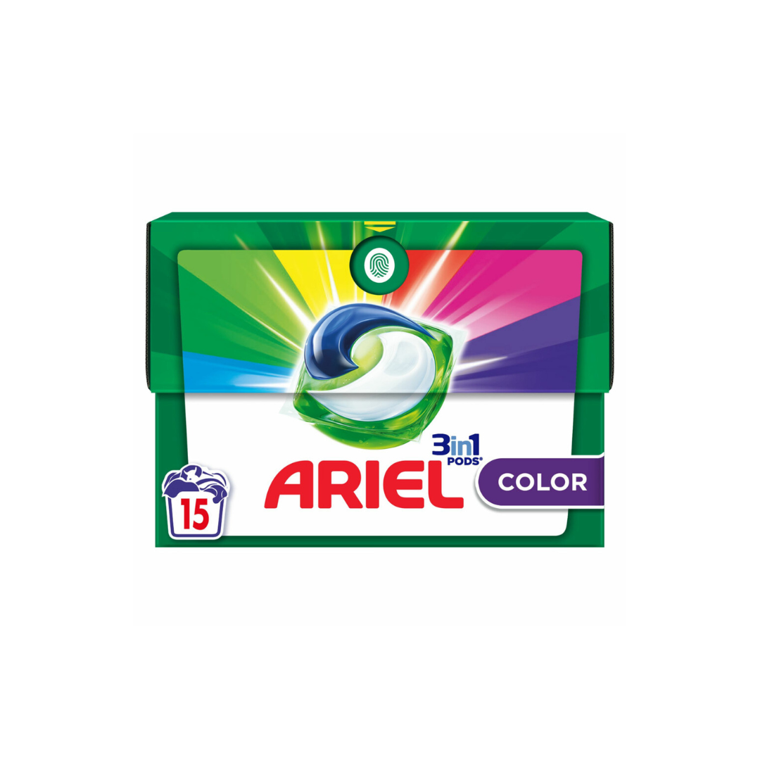 Ariel 3 In 1 Απορρυπαντικό 15 Μεζούρες Colour 4Σ (8700216321549)