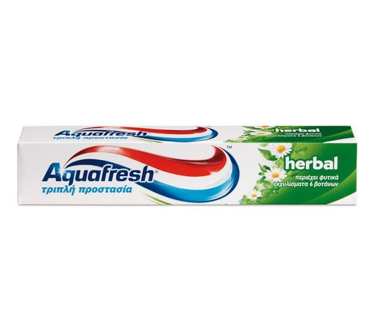 AQUAFRESH ΟΔΟΝΤΟΚΡΕΜΑ 75ML HERBAL TRIPLE 12τ (8016825932541)