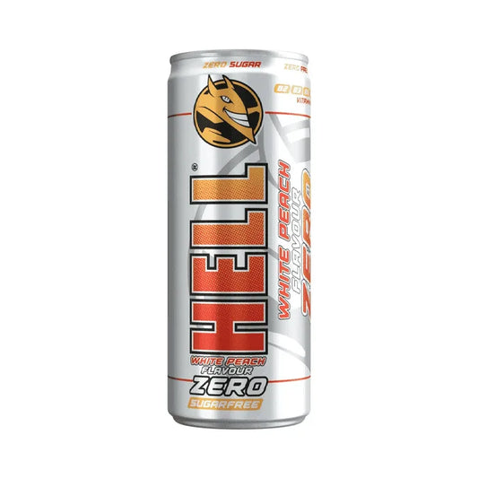 HELL ENERGY DRINK ZERO WHITE PEACH 250ML (Σ24) (5999571055913)