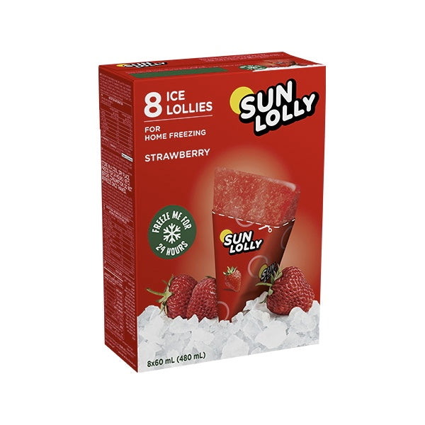 Γρανίτες Sun Lolly Ice Lollies Strawberry 8x65gr 12τ (5775345204332)