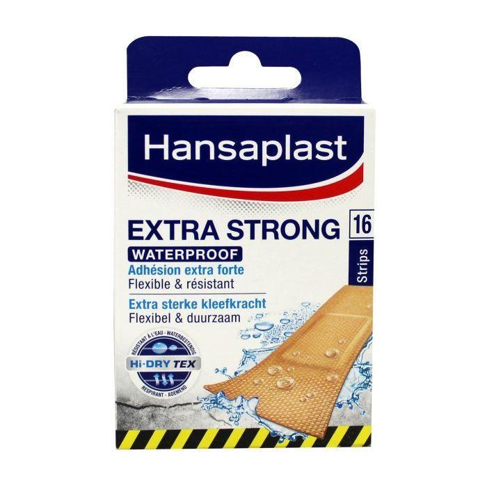 Hansaplast Extra Strong Αδιάβροχα Αυτοκόλλητα Επιθέματα 16τμχ 10τ (4005800030499)