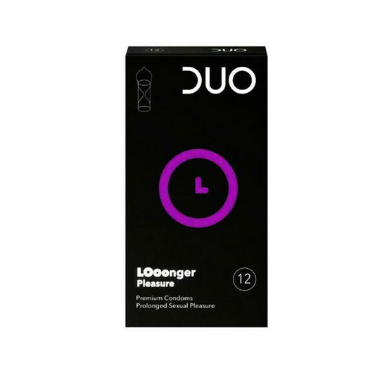 Duo Condoms 12pcs LOoonger Pleasure with Retarder 144t (4005800136252)