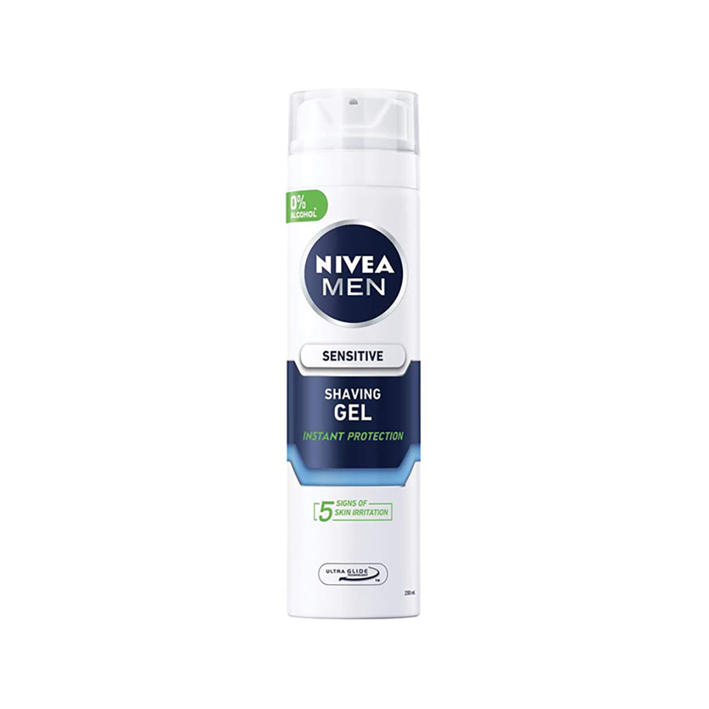 Nivea Men Sensitive 0% Alchohol Gel Ξυρίσματος για Ευαίσθητες Επιδερμίδες 200ml 12τ (4005808817405)