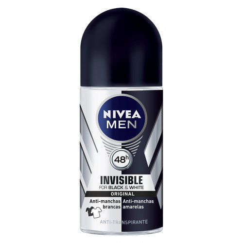 Nivea Black&White Invisible Original Αποσμητικό 72h σε Roll-On 50ml 12τ (4005900388674)