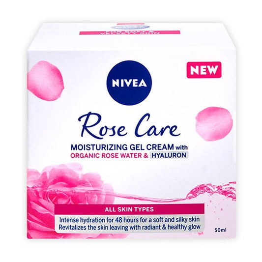 Nivea Essentials Rose Care Moisturising Gel Cream Ενυδατική Κρέμα Ημέρας με Ροδόνερο & Υαλουρονικό Οξύ 50ml (4005900803238)