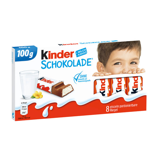Kinder Chocolate Σοκολάτα Γάλακτος 8*100gr 10τ (40084701)