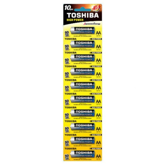 Toshiba Αλκαλικές Μπαταρίες AA Σετ 10 Τεμ LR6GCP (4904530592676)
