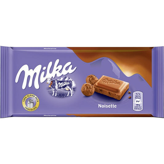 Σοκολάτα Γάλακτος Milka Noisette 100gr 23τ (4025700001030)