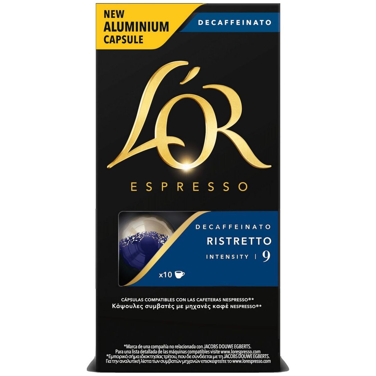 L'Or Κάψουλες Espresso Ristretto Decaffeine 10caps 20τ (8711000357521)