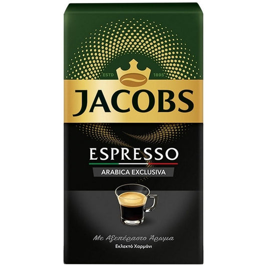 Jacobs Καφές Espresso Arabica Exclusiva σε Κουτί 250gr 16τ (8711000536032)