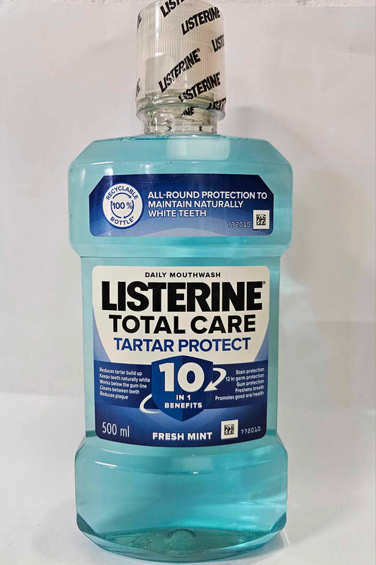 Listerine 500ml Mouthwash Total Care Fresh Mint 10IN1 (6001135009535)