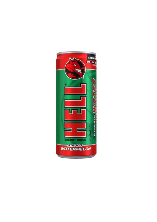 Hell 500ml Strong Energy Drink Watermelon with Carbonated Box 12t (5999571051106)