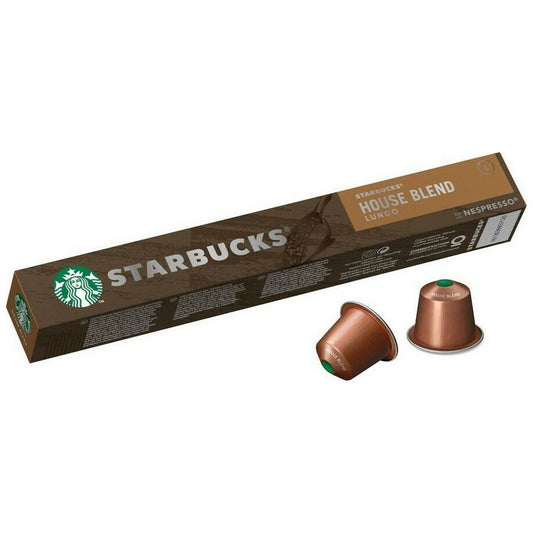 Starbucks Κάψουλες Espresso House Blend Συμβατές με Μηχανή Nespresso 10caps 12τ (7613036984393)