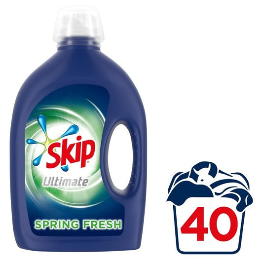 Skip Ultimate Spring Fresh Υγρό Απορρυπαντικό Ρούχων 40 Μεζούρες 5τ (8710522424766)