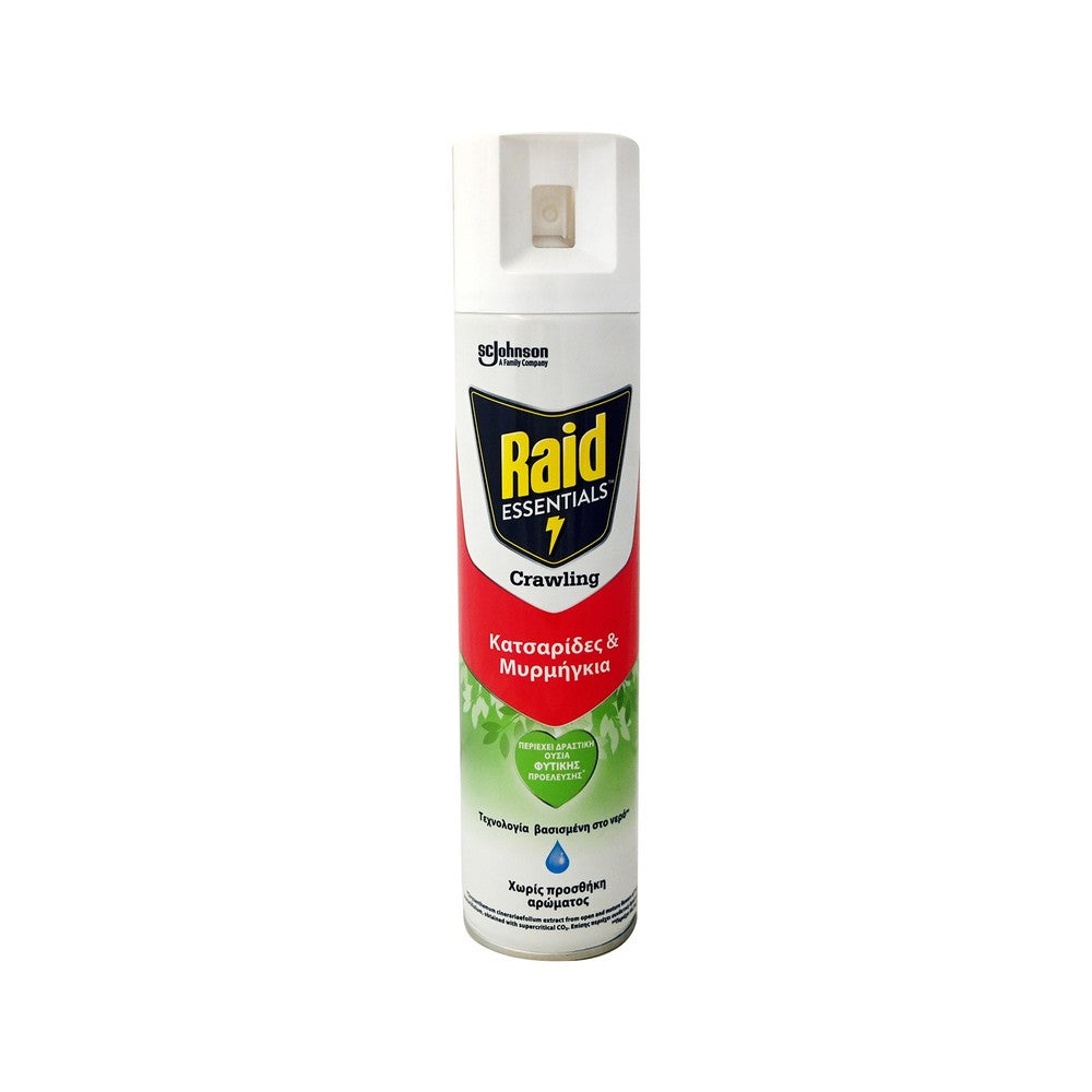 Εντομοκτόνο Raid Aerosol Crawling Για Κατσαρίδες & Μυρμήγκια 400ml (5000204247442)