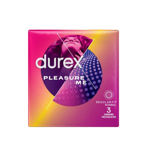 Durex Προφυλακτικά Pleasure me 3τμχ (5038483238271)
