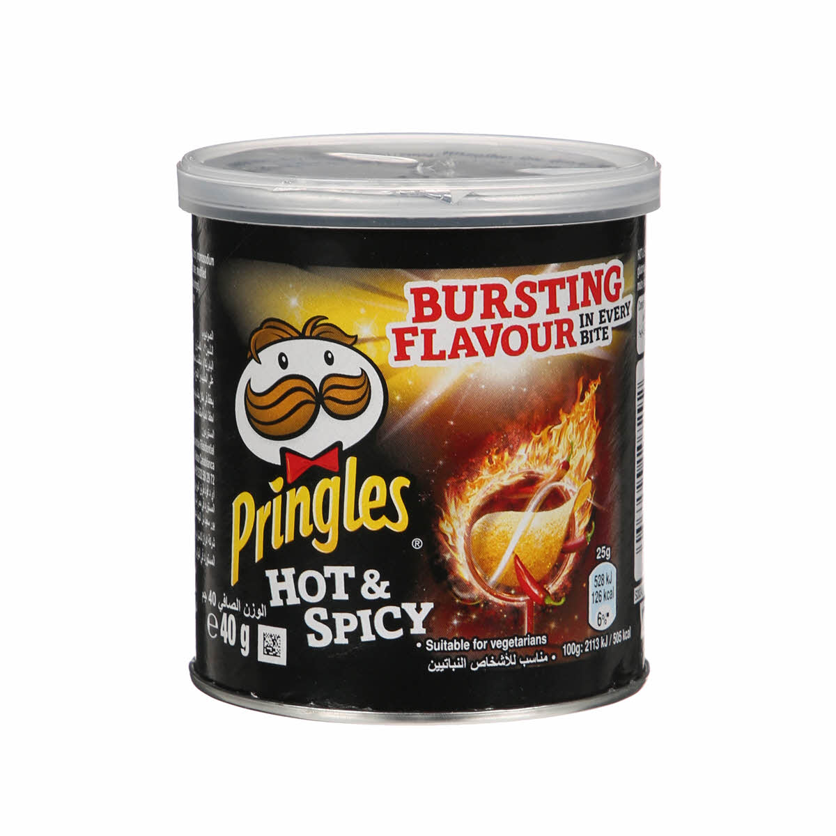 Pringles Πατατάκια Hot & Spicy 40gr 12τ (5053990107292)